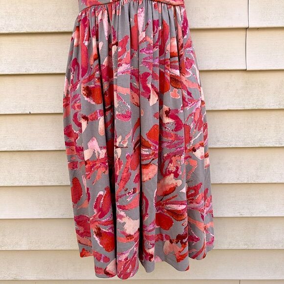 👠 Ann Taylor Petite Sleeveless Floral Dress (AA5) - Picture 4 of 11